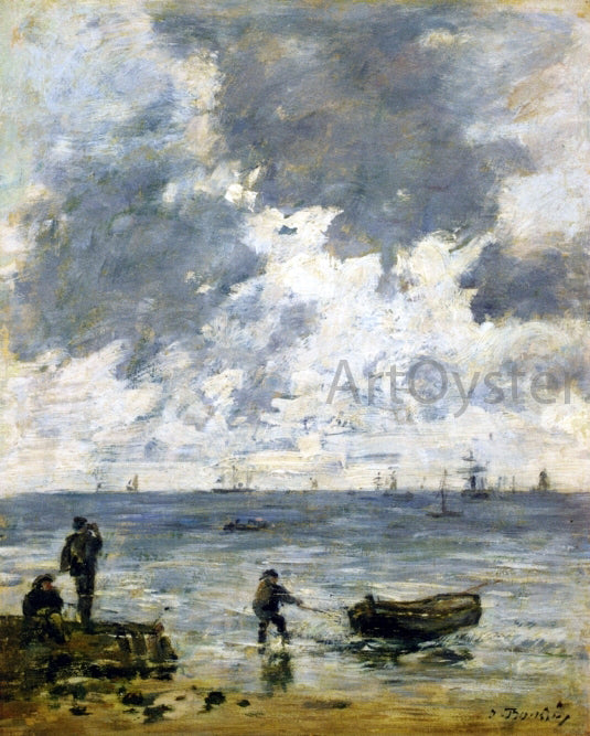  Eugene-Louis Boudin Le Havre, The Sea at Sunset - Canvas Art Print
