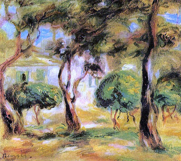  Pierre Auguste Renoir Le Jardin des Collettes - Canvas Art Print