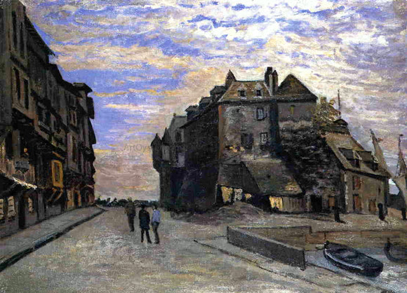  Claude Oscar Monet Le Lieutenance at Honfleur - Canvas Art Print
