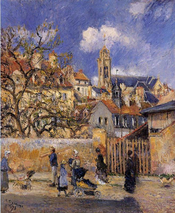  Camille Pissarro Le Parc aux Charrettes, Pontoise - Canvas Art Print