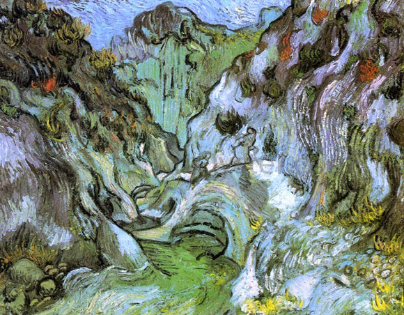 Vincent Van Gogh Le Peiroulets ravine - Canvas Art Print