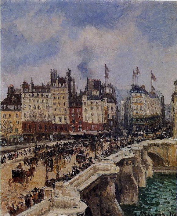  Camille Pissarro Le Pont-Neuf - Canvas Art Print