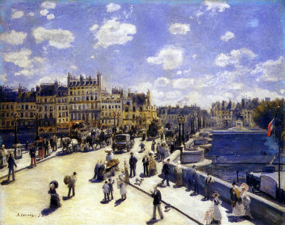  Pierre Auguste Renoir Le Pont-Neuf, Paris - Canvas Art Print