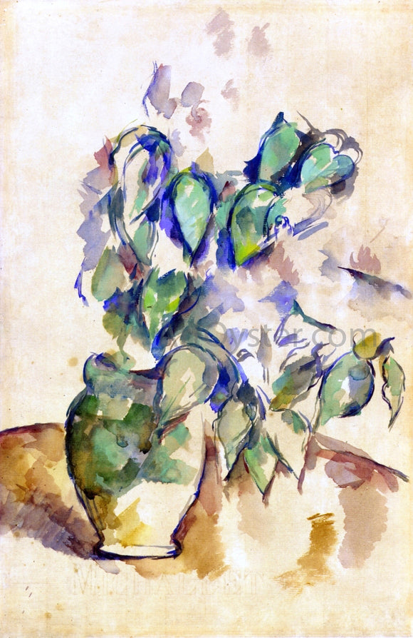  Paul Cezanne Leaves in a Green Pot - Canvas Art Print