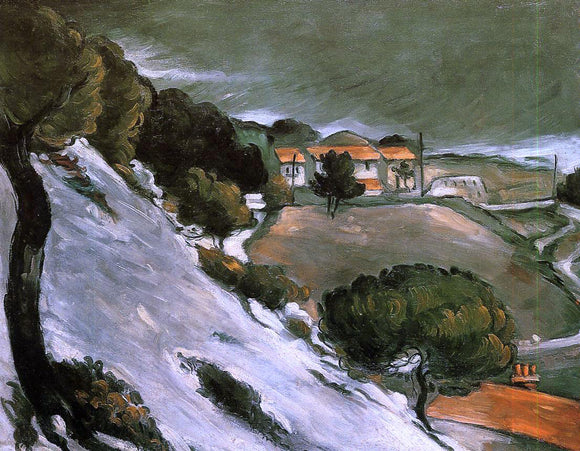  Paul Cezanne L'Estaque under Snow - Canvas Art Print
