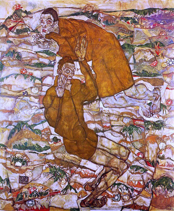  Egon Schiele Levitation - Canvas Art Print