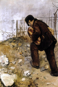  Jean-Francois Raffaelli L'homme aux deux pains - Canvas Art Print
