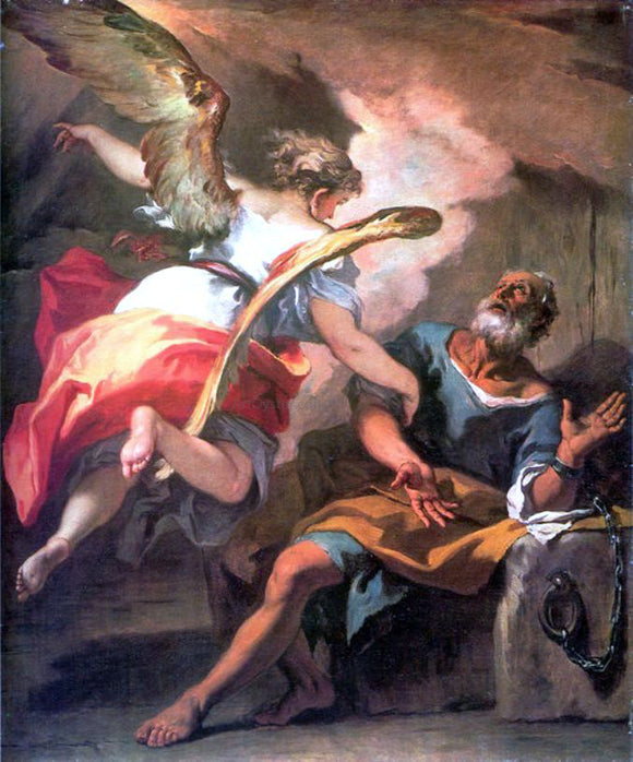  Sebastiano Ricci Liberation of St Peter - Canvas Art Print