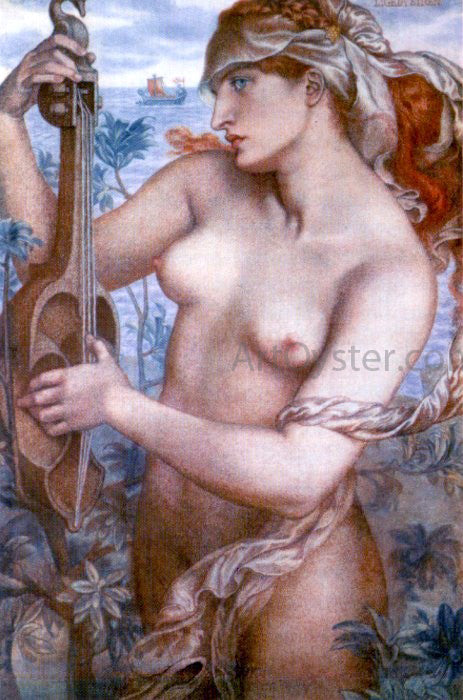  Dante Gabriel Rossetti Ligeia Siren - Canvas Art Print
