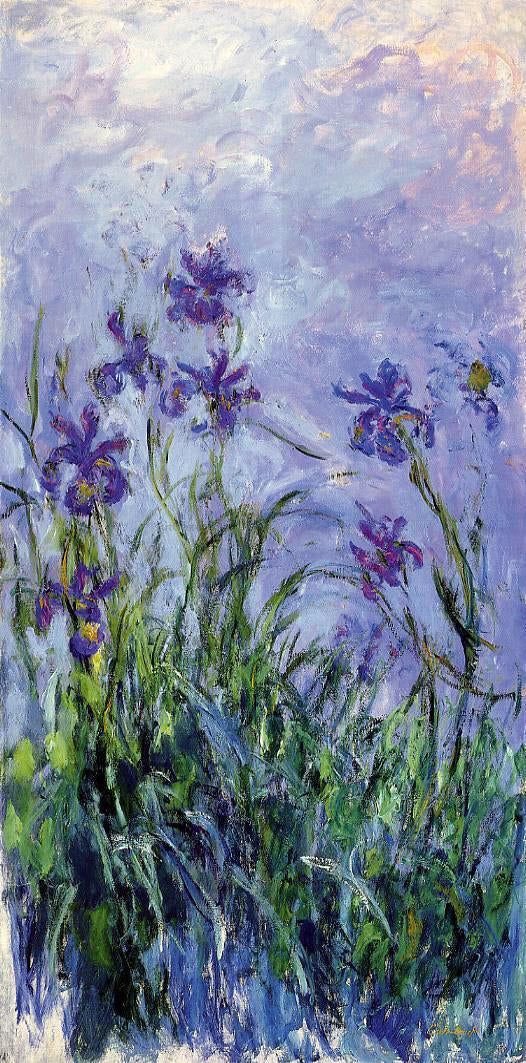  Claude Oscar Monet Lilac Irises - Canvas Art Print