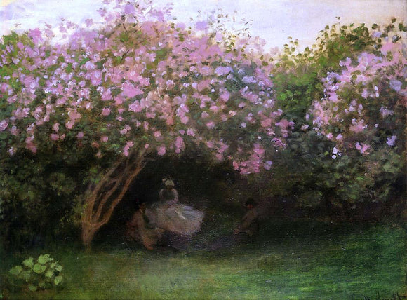  Claude Oscar Monet Lilacs, Grey Weather - Canvas Art Print