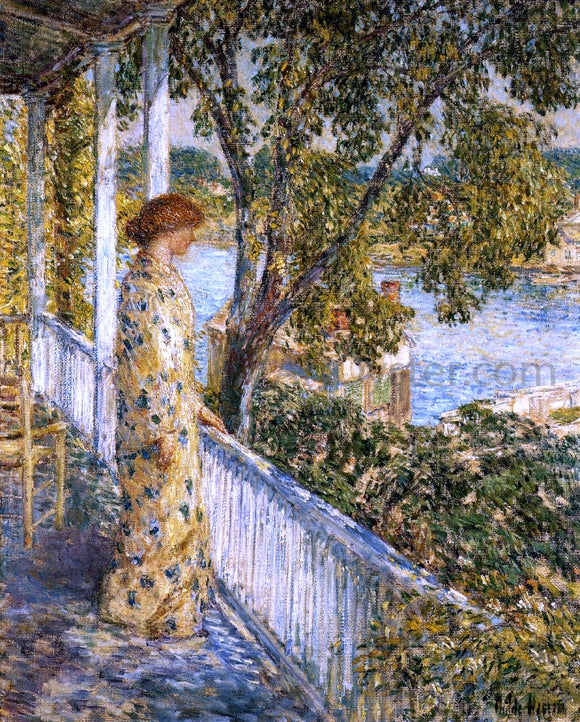  Frederick Childe Hassam Listening to the Orchard Oriole - Canvas Art Print