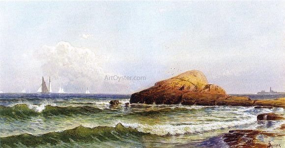  Alfred Thompson Bricher Little Bass Rock, Narragansett Pier - Canvas Art Print