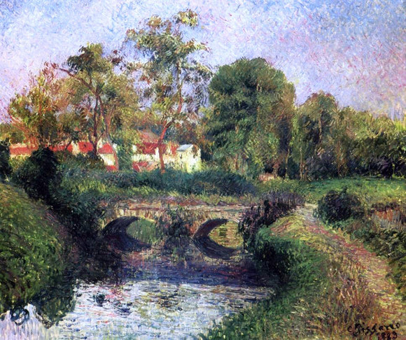  Camille Pissarro Little Bridge on the Voisne, Osny - Canvas Art Print