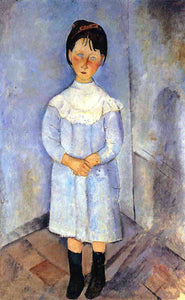  Amedeo Modigliani Little Girl in Blue - Canvas Art Print