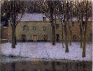  Henri Le Sidaner Little place by the river - Canvas Art Print