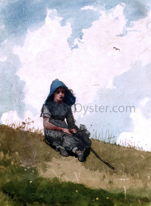  Winslow Homer Little Shepherdess - Canvas Art Print