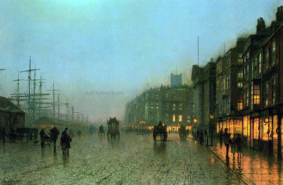  John Atkinson Grimshaw Liverpool from Wapping - Canvas Art Print