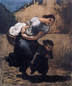  Honore Daumier Load (Washerwoman) - Canvas Art Print