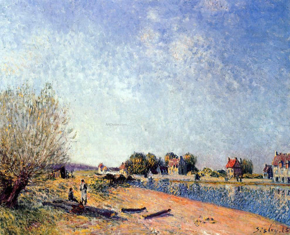  Alfred Sisley Loing Canal at Saint-Mammes - Canvas Art Print