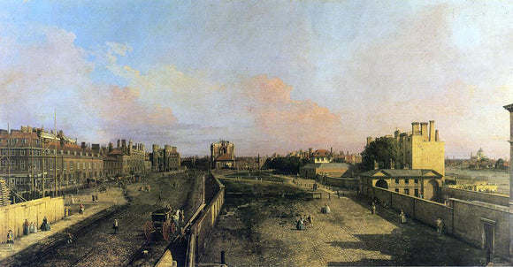  Canaletto London: Whitehall and the Privy Garden looking North - Canvas Art Print