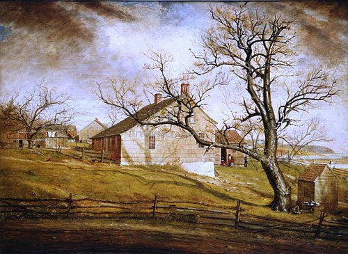  William Sidney Mount Long Island Farmhouses - Canvas Art Print