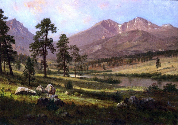  Albert Bierstadt Long's Peak, Estes Park, Colorado - Canvas Art Print