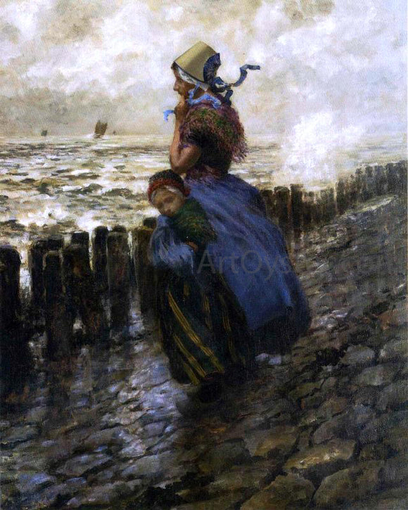  George Hitchcock Looking Out to Sea - Canvas Art Print