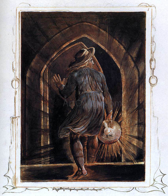  William Blake Los Entering the Grave - Canvas Art Print