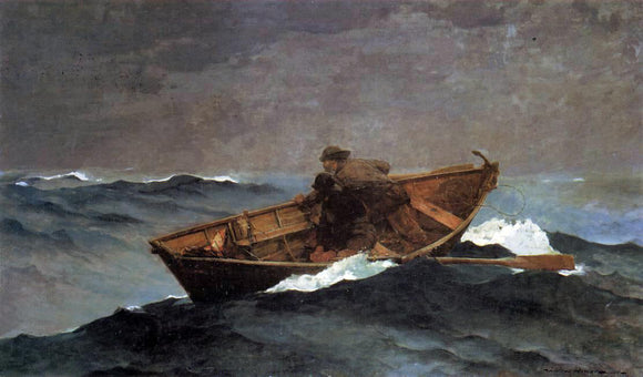  Winslow Homer Lost on the Grand Banks - Canvas Art Print