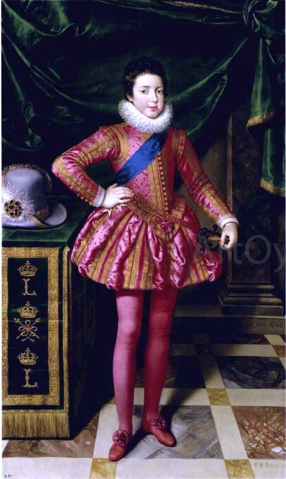  The Younger Frans Pourbus Louis XIII as a Child - Canvas Art Print