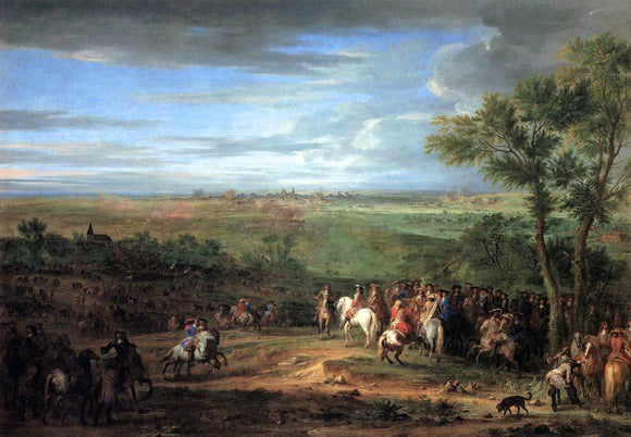  Adam Frans Van Der Meulen Louis XIV Arriving in the Camp in front of Maastricht - Canvas Art Print