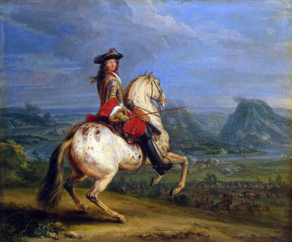  Adam Frans Van Der Meulen Louis XIV at the Taking of Besancon - Canvas Art Print