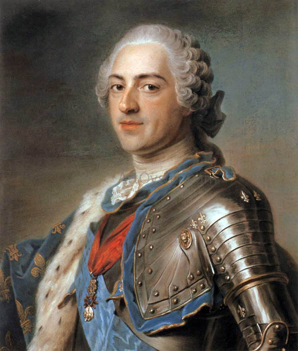  Maurice Quentin De La Tour Louis XV - Canvas Art Print