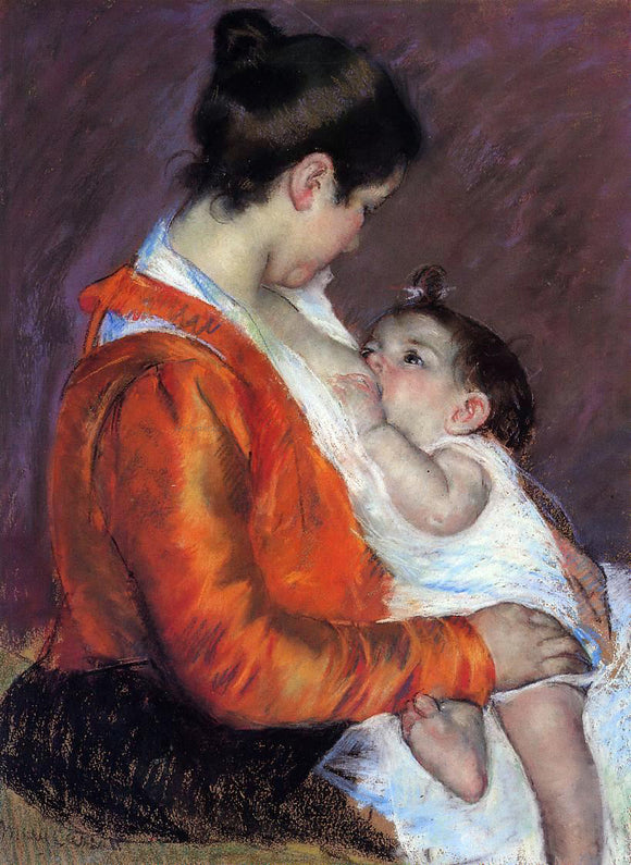  Mary Cassatt Louise Nursing Her Child - Canvas Art Print