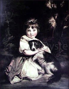  Sir Joshua Reynolds Love Me, Love my Dog - Canvas Art Print