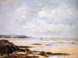  Maxime Maufra Low Tide at Douarnenez - Canvas Art Print