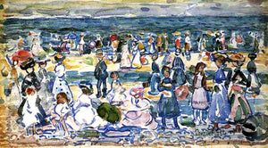  Maurice Prendergast Low Tide, Revere Beach - Canvas Art Print