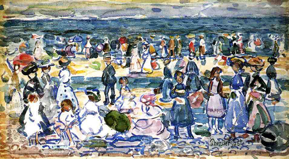  Maurice Prendergast Low Tide, Revere Beach - Canvas Art Print