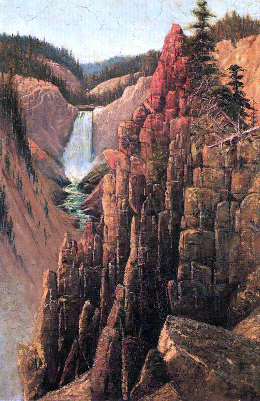  Grafton T Brown Lower Falls, Yosemite - Canvas Art Print