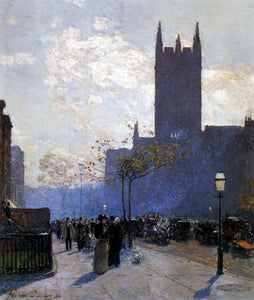  Frederick Childe Hassam Lower Fifth Avenue - Canvas Art Print