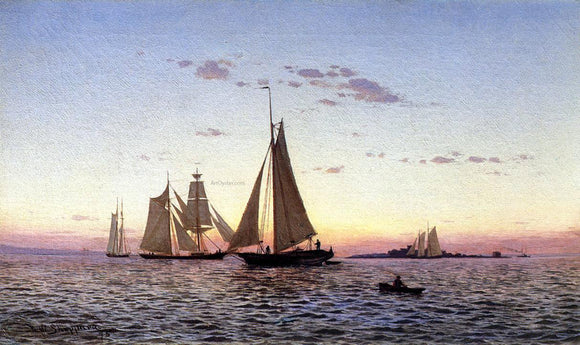  Warren W Sheppard Lower New York Bay - Canvas Art Print