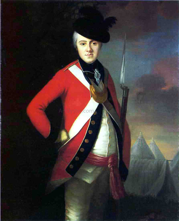  Joseph Blackburn Lt. Colonel Thomas Dowdeswell - Canvas Art Print