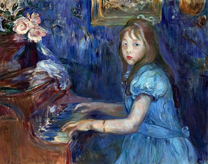  Berthe Morisot Lucie Leon at the Piano - Canvas Art Print