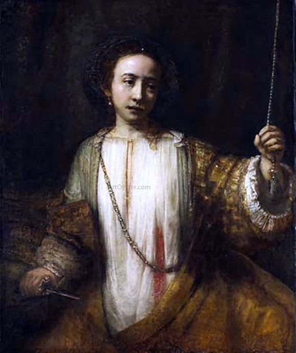  Rembrandt Van Rijn Lucretia - Canvas Art Print