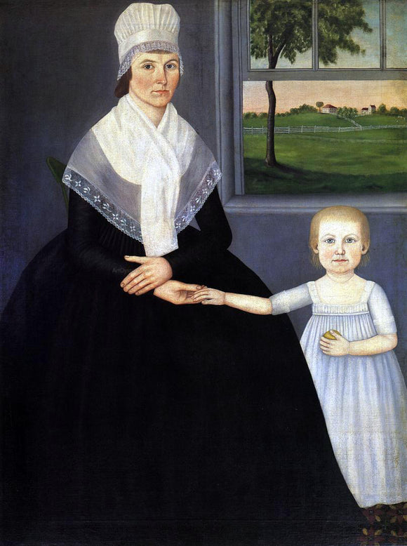  Jr. John Brewster Lucy Knapp Mygatt and Her Son George - Canvas Art Print