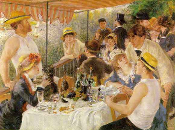  Pierre Auguste Renoir Luncheon on the Boating Party - Canvas Art Print