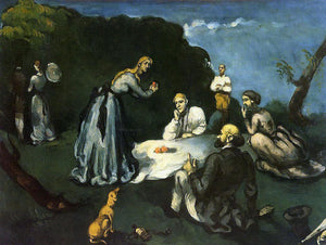  Paul Cezanne Luncheon on the Grass - Canvas Art Print