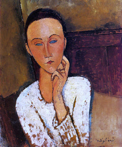  Amedeo Modigliani Lunia Czechowska, Left Hand on Her Cheek - Canvas Art Print