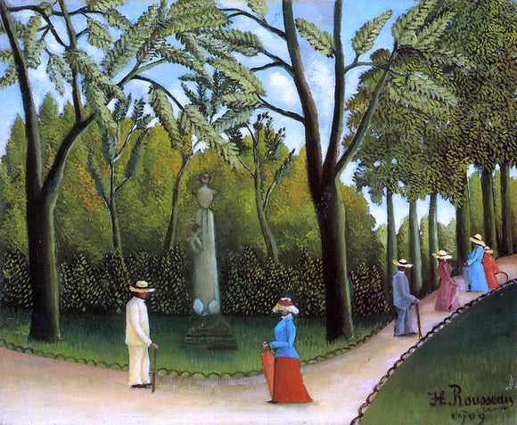  Henri Rousseau Luxembourg Garden - Canvas Art Print